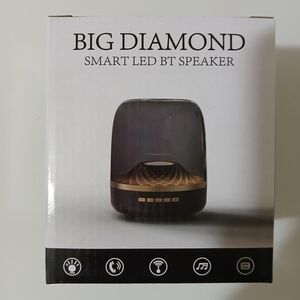 Big Diamond Black Multicolor LED Bluetooth Speaker